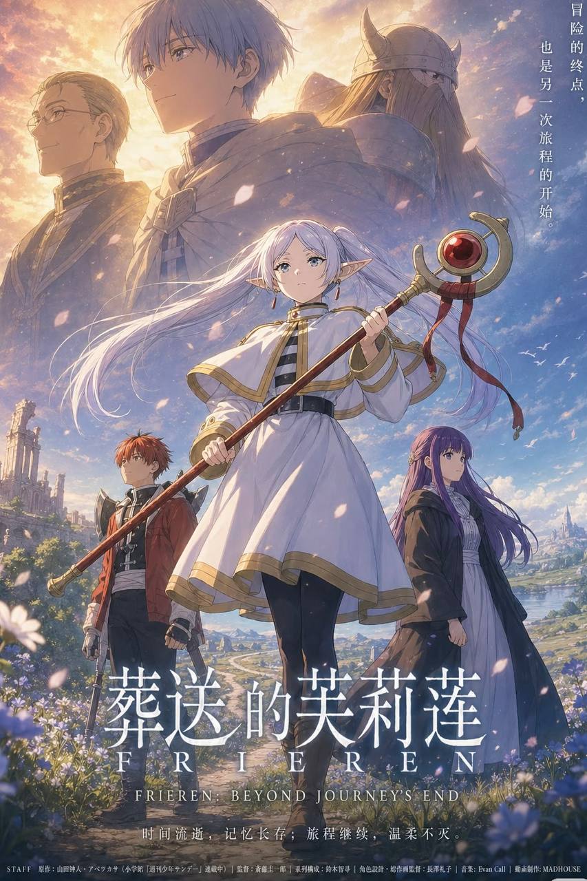 药屋少女的呢喃第三季动画封面，古风悬疑题材，秋番录画榜四连冠